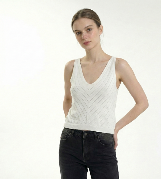 Musculosa Bremer Escote V Punto Espiga | Art. 701