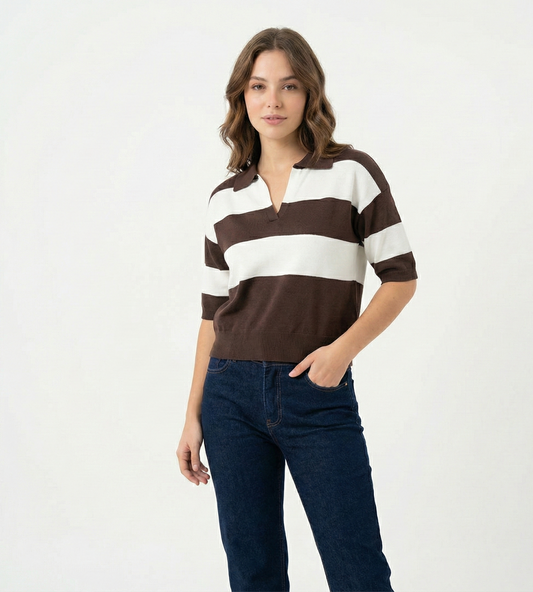 Chomba Tejida Rayas Anchas | Hilo Bremer | Art. 303