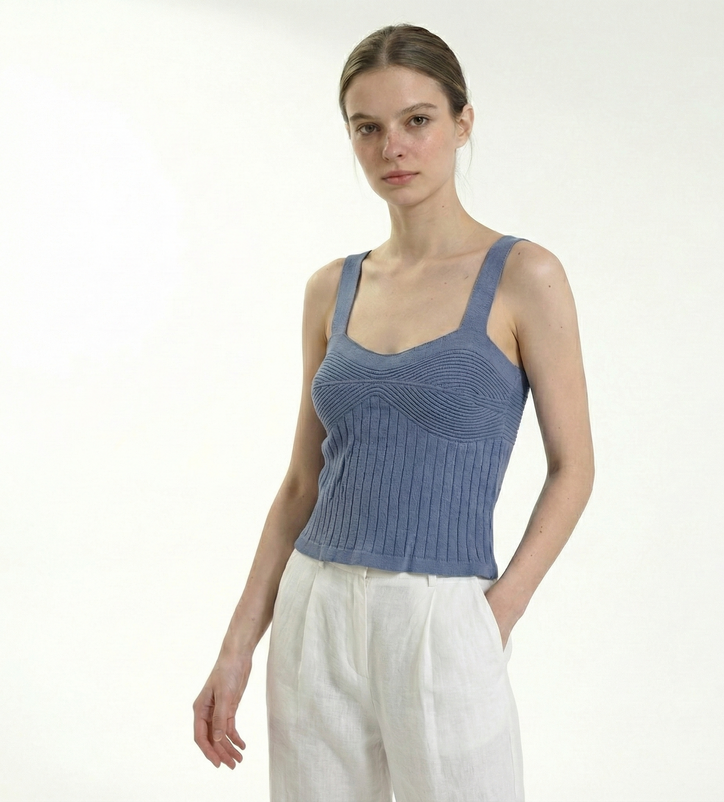 Top Tejido Efecto Corset (Bustier) | Hilo Bremer | Art. 702