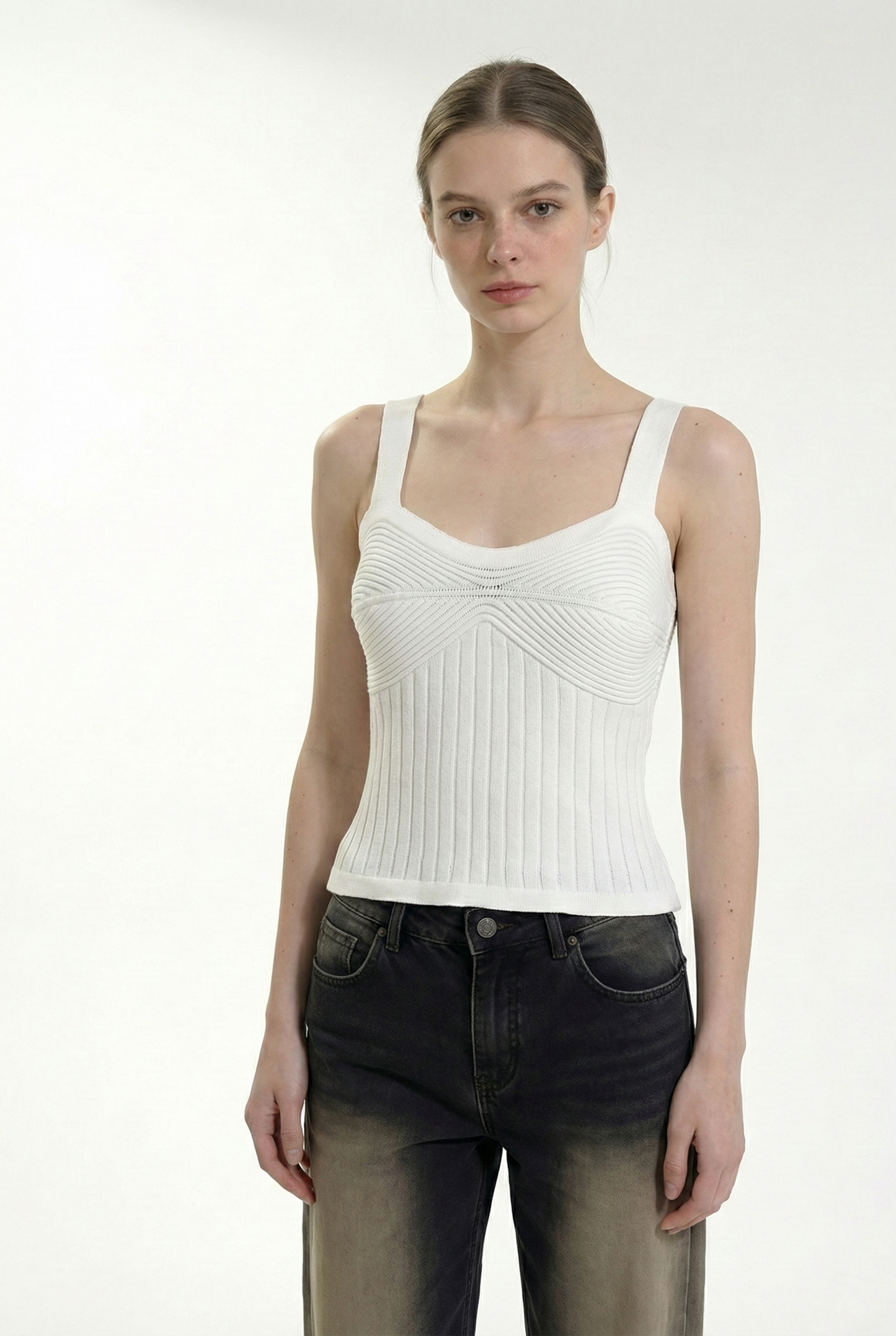 Top Tejido Efecto Corset (Bustier) | Hilo Bremer | Art. 702