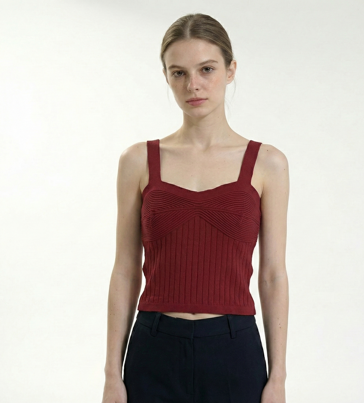 Top Tejido Efecto Corset (Bustier) | Hilo Bremer | Art. 702